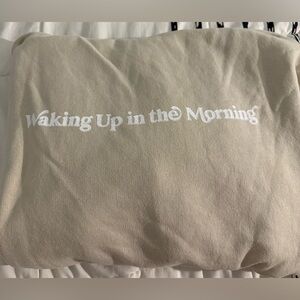 “Waking Up in the Morning” Gia Giudice Tan Hoodie | NWOT | Medium